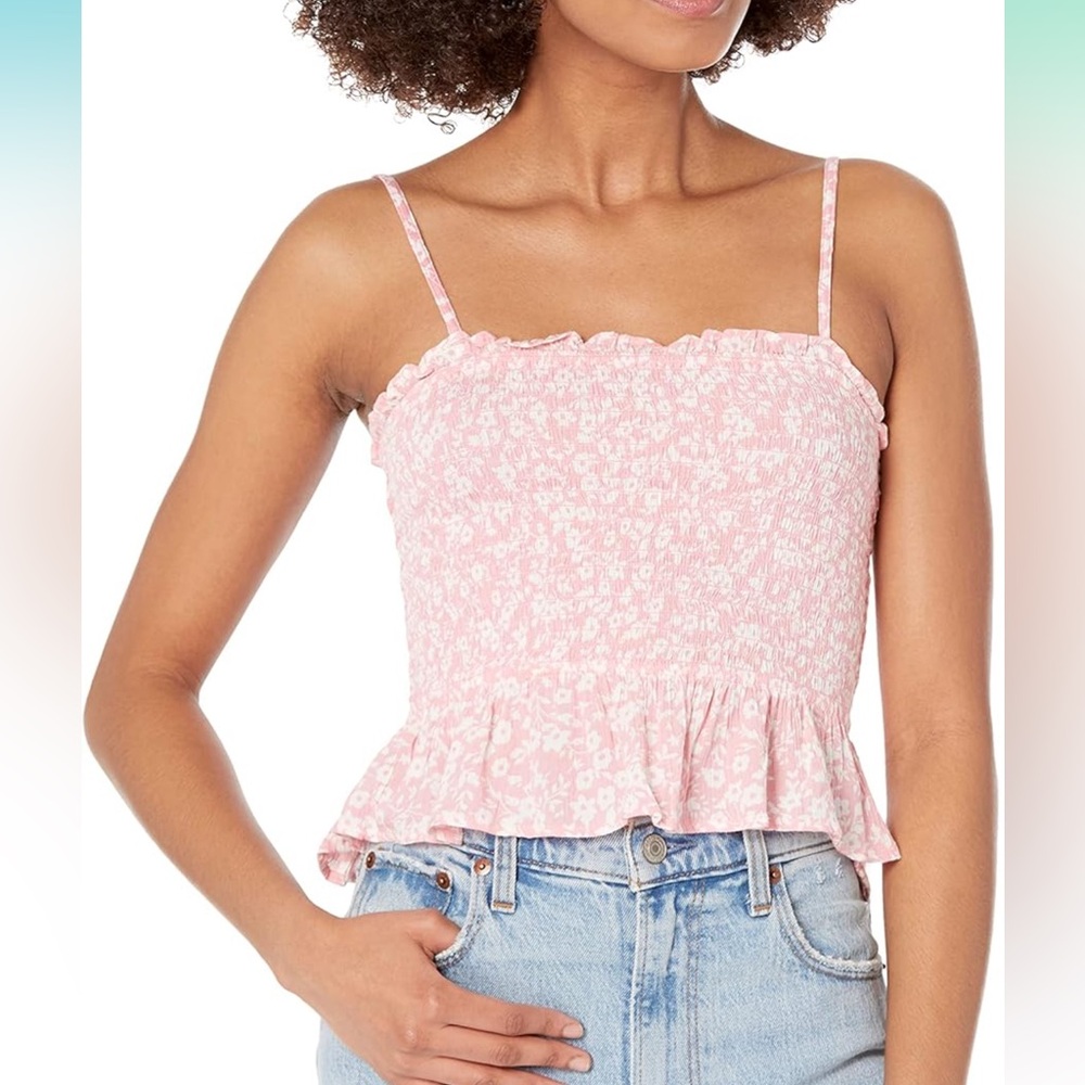 Billabong pink floral top